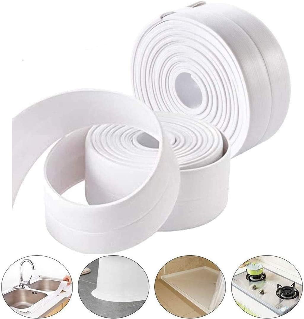 SUTENG Caulk Tape Strip, SelfAdhesive Tub Caulking Sealing Tape for