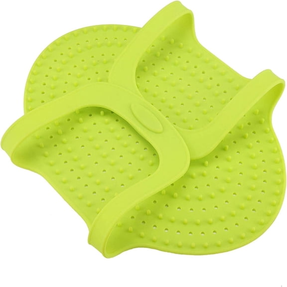 SUTENG Food Grade Silicone Heat Resistant Lifter Non Stick Poultry Cooking Mat Great for Outdoor Grilling or Indoor Cooking (Green)