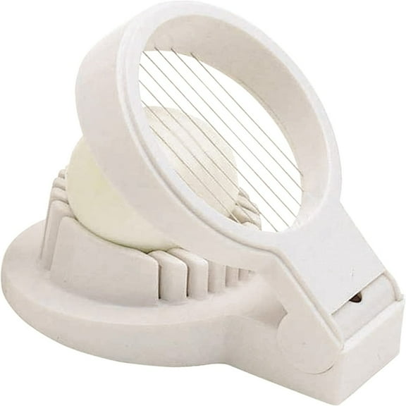 SUTENG Heavy Duty Plastic Egg Slicer, Carded Egg like a hot knife through butter Plunge this cutter down on your hard boiled egg