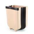 thumbnail image 1 of SUTENG Kitchen folding trash can wall-mounted household cabinet door hanging small storage bucket kitchen waste retractable trash basket, 1 of 5