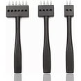 thumbnail image 1 of SUTENG Leather Craft Tool Punches 6mm 2/4/6 Leather Craft Chisel Set Lace Stitching for Belts Watchbands Leather Stitching DIY Work (Black) (4mm), 1 of 5