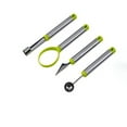 thumbnail image 1 of SUTENG Melon Baller Scoop Set, Professional 4 Piece Stainless Steel Watermelon Knife Fruit Carving Tool Set，Fruit Scooper Seed Remover Melon Baller Carving Knife Double Sided Melon Baller, 1 of 6