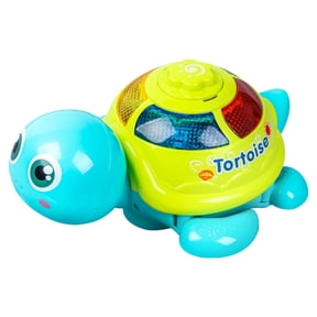 SUTENG Musical Glow Turtle Laying Eggs Toy Lovely Moving Turtle Baby Puzzle Electric Crawling Learning Crawl Guide