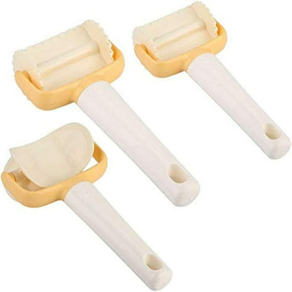 SUTENG Rolling Dough Cutters,Cookies Biscuits Mold Dumpling Skin Maker, Circle Square Dough Stamp Pasta Press Tool Accessory for Kitchen Bakery