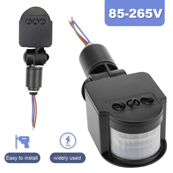 SUTENG Weatherproof PIR Light Switch - 180 Infrared Motion Activated Sensor for LED Security & Pathway Lights