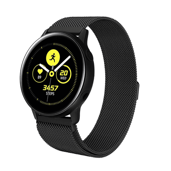 SUTENGFor Samsung Galaxy Watch Active/Active2 Magnetic Milanese Loop Wristwatch Band Strap Gear Sport Smartwatch Girls Women Men