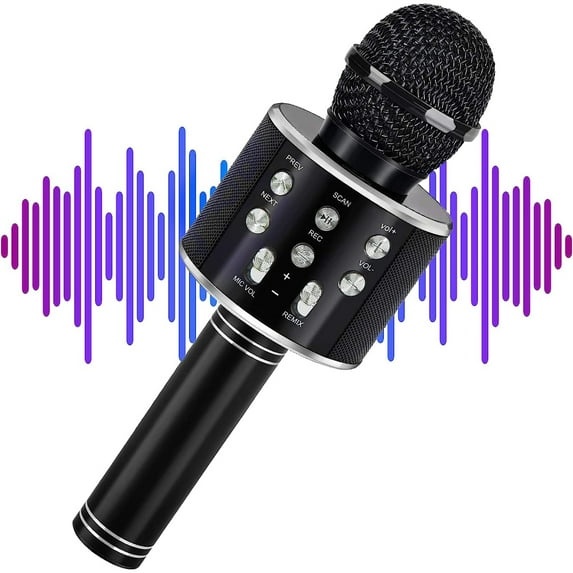 SUTNEG Kids Microphone, Bluetooth Microphone, Wireless Microphone for Adults and Kids, Mic Machine for Adults and Kids, Birthday Gifts