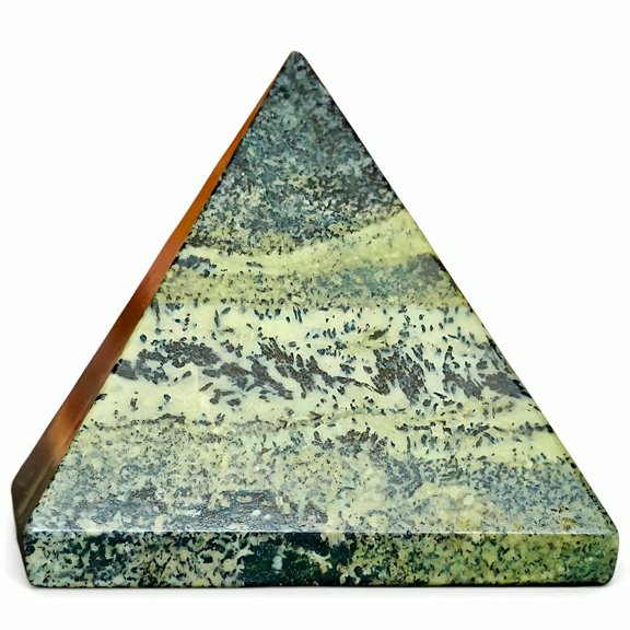 SUTRAM Natural Rainforest Jasper 2INCH, 172g Crystal Pyramid Polished