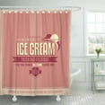 thumbnail image 1 of SUTTOM 1950S Vintage Ice Cream Promotional Retro Icecream on Old Shower Curtain 66x72 inch, 1 of 1