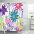 thumbnail image 1 of SUTTOM Abstract for Girls Creative Urban Flowers in Right Colors Shower Curtain 66x72 inch, 1 of 1
