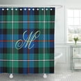 thumbnail image 1 of SUTTOM Anderson Mackenzie Tartan Monogram Plaid Kilts Blankets Scotland Scotch Shower Curtain 66x72 inch, 1 of 1