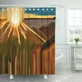 thumbnail image 1 of SUTTOM Artist Dance of Cacti Abstract Southwest Southwestern Western Cactus Shower Curtain 60x72 inch, 1 of 1