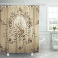 thumbnail image 1 of SUTTOM Baroque Retro Pattern Victorian Scroll Rococo Old Classic Swirl Shower Curtain 66x72 inch, 1 of 1