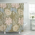 thumbnail image 1 of SUTTOM Fine Chrysanthemum 1876 Round Morris William 1834 Designs Endpapers Shower Curtain 66x72 inch, 1 of 1