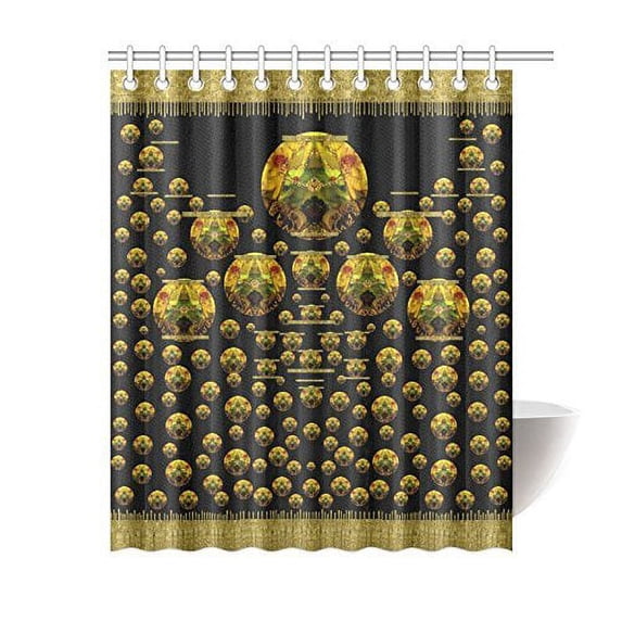 SUTTOM Keep Calm Bathroom Shower Curtain 60x72 inch