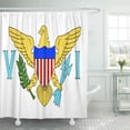 thumbnail image 1 of SUTTOM Love Us Virgin Islands The Pride Shower Curtain 66x72 inch, 1 of 1