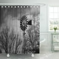 thumbnail image 1 of SUTTOM Lowkey Rural Nebraska Windmill Winter Farm Landscape Sky Midwest Shower Curtain 66x72 inch, 1 of 1