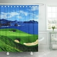 thumbnail image 1 of SUTTOM Mens Ocean View Golf Golfer Cool Shower Curtain 60x72 inch, 1 of 1
