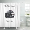 thumbnail image 1 of SUTTOM Officer The Police Cruiser Cop Car Ride Law Enforcement Shower Curtain 66x72 inch, 1 of 1
