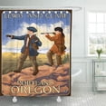 thumbnail image 1 of SUTTOM Retro Lewis and Clark Portland Vintage Antique Meriwether William Shower Curtain 60x72 inch, 1 of 1