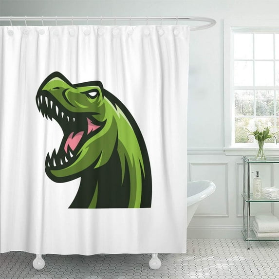 SUTTOM Rex Mascot Ancient Brand Club Dino Dinosaurs Fauna Shower Curtain 60x72 inch