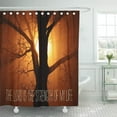 thumbnail image 1 of SUTTOM Scripture The Lord is Strength of My Shower Curtain 66x72 inch, 1 of 1