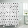 thumbnail image 1 of SUTTOM Traditional Mud Bògòlanfini Designs Pattern Mudcloth Ethnic Chic Shower Curtain 60x72 inch, 1 of 1