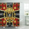 thumbnail image 1 of SUTTOM Vintage German Kaiser Flag Black and on Red Germany Shower Curtain 60x72 inch, 1 of 1