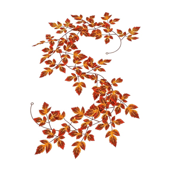SUTWOEN Artificial Maple Leaf Vines Flexible Wires Stems Fall Tone Foliage Garland Indoor Outdoor Porch Door Frame Layout Decor Branch