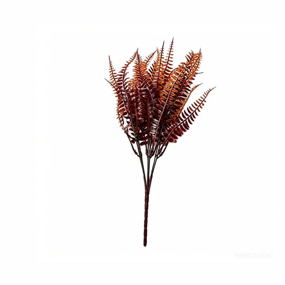 SUTWOEN Assorted Fall Artificial Stems Orange Fern Faux Leaf Picks Fake Branches For Thanksgiving Floral Arrangement Vase Filler Decor