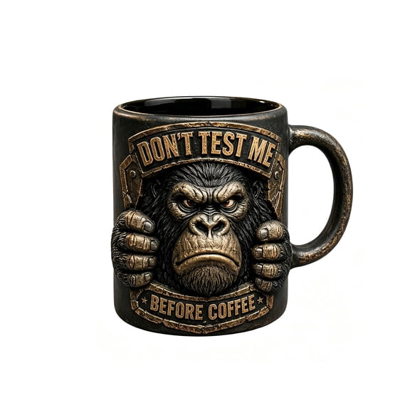SUTWOEN Don’t Test Me Gorillaes Mug