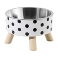 thumbnail image 1 of SUTWOEN Elevated Pet Bowl with Stand, Stainless Steel Dog Cat Food Water Dish, Anti Slip Anti Pointed Neck Protection Design, 1 of 5
