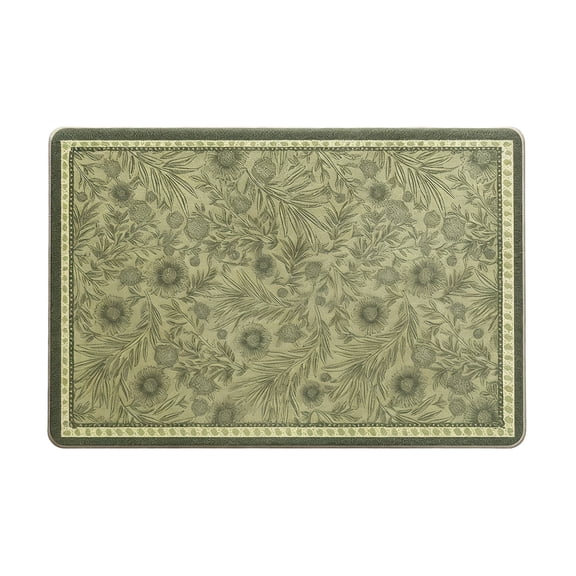 SUTWOEN Floral Moss Bath mat,Cute Moss Rug Bathroom, Tufted Bath Rugs, Non Slip, Absorbent, Washable Tufted Bath Rugs,Grass Bath mat for Bathroom,livingroom.kidsroom,Home Decor