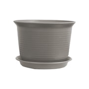 SUTWOEN Large Plant Pots Indoor Outdoor Flower Pots with Drainage Holes & Saucer Planter for Indoor Plants Thick Plastic House Plant Pots with Tray Outside Garden Patio Porch Balcony Use