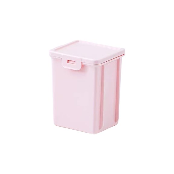 SUTWOEN Macaron Color Rectangular Plastic Storage Box With Lid Desktop Small Organizer Container Portable Stationery Bin For Pens Crafts And Mini Desk Supplies