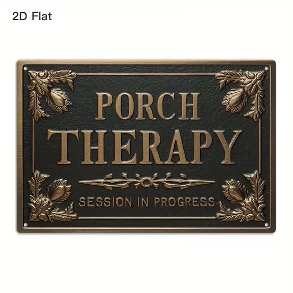 SUTWOEN Porch Session In Progress Metal Sign - Vintage Wall Decor For Porch Patio