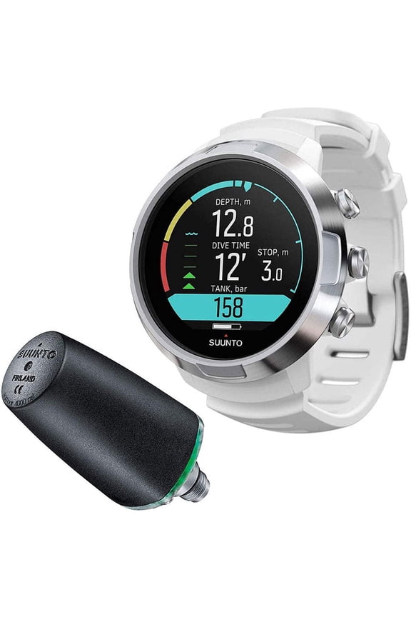 D5 Color Wrist Dive Computer (White, w/ Tank Pod)