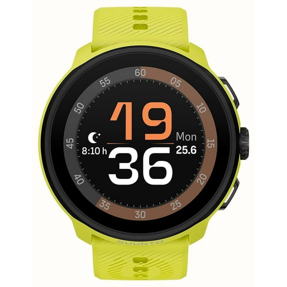SUUNTO Run Running GPS Sports Watch with Silicone Strap,  AMOLED Touchscreen Lime ss051274000