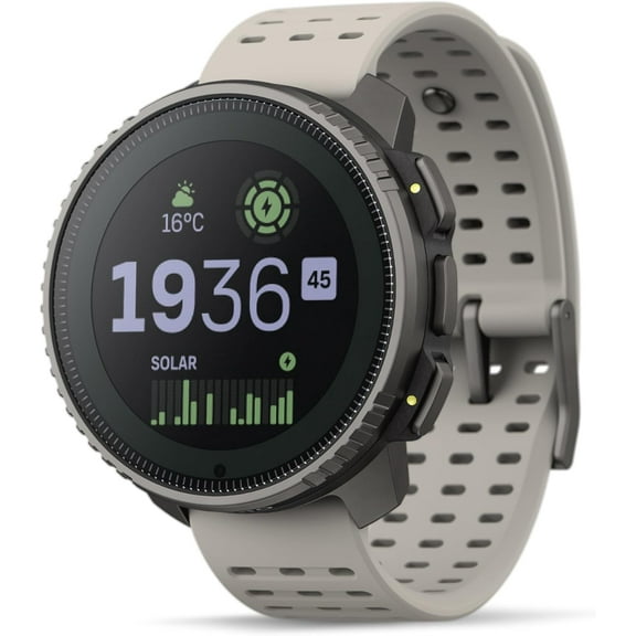 Suunto Vertical Adventure GPS Solar Titanium Watch, Sand, Large Screen, Offline Maps, Solar Charging