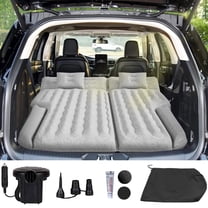 SUV Air Mattress Inflatable Car Trunk Camping Beds with Electric Air Pump Outdoor Sleeping Pad, Gray