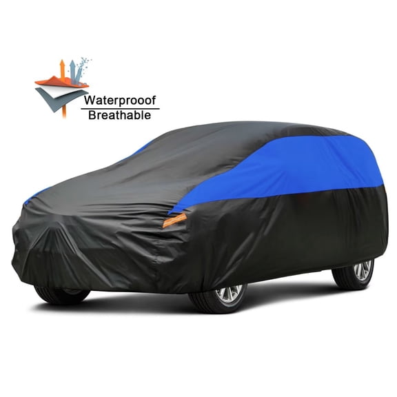 SUV Car Cover for Automobiles Waterproof All Weather , Size 1 Fit&nbsp;SUV-Length 191 to 201 inch, Blue