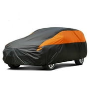 SUV Car Cover for Automobiles Waterproof All Weather , Size A8 Length 182 to 190 inch, Black