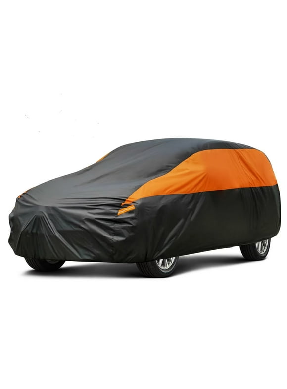 SUV Car Cover for Automobiles Waterproof All Weather , Size A8 Length 182 to 190 inch, Black