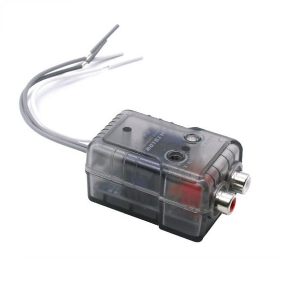 SUV Car Stereo RCA Speaker Wire Impedance Converter Output Adapter High to Low Level Output Line Control Auto Part