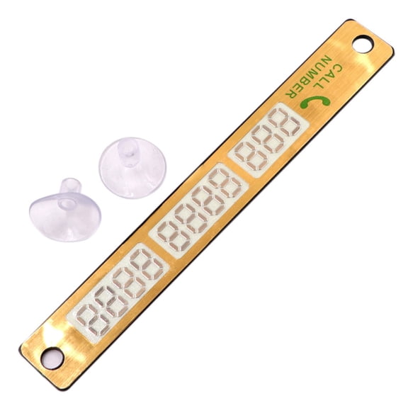 SUV Car Temporary Stop Sign Parking Sticker Card Telephone Number Card Plate Auto Styling Accessories