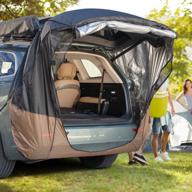 SUV Car Travel Tent, Tailgate Tent with Shade Awning for Camping