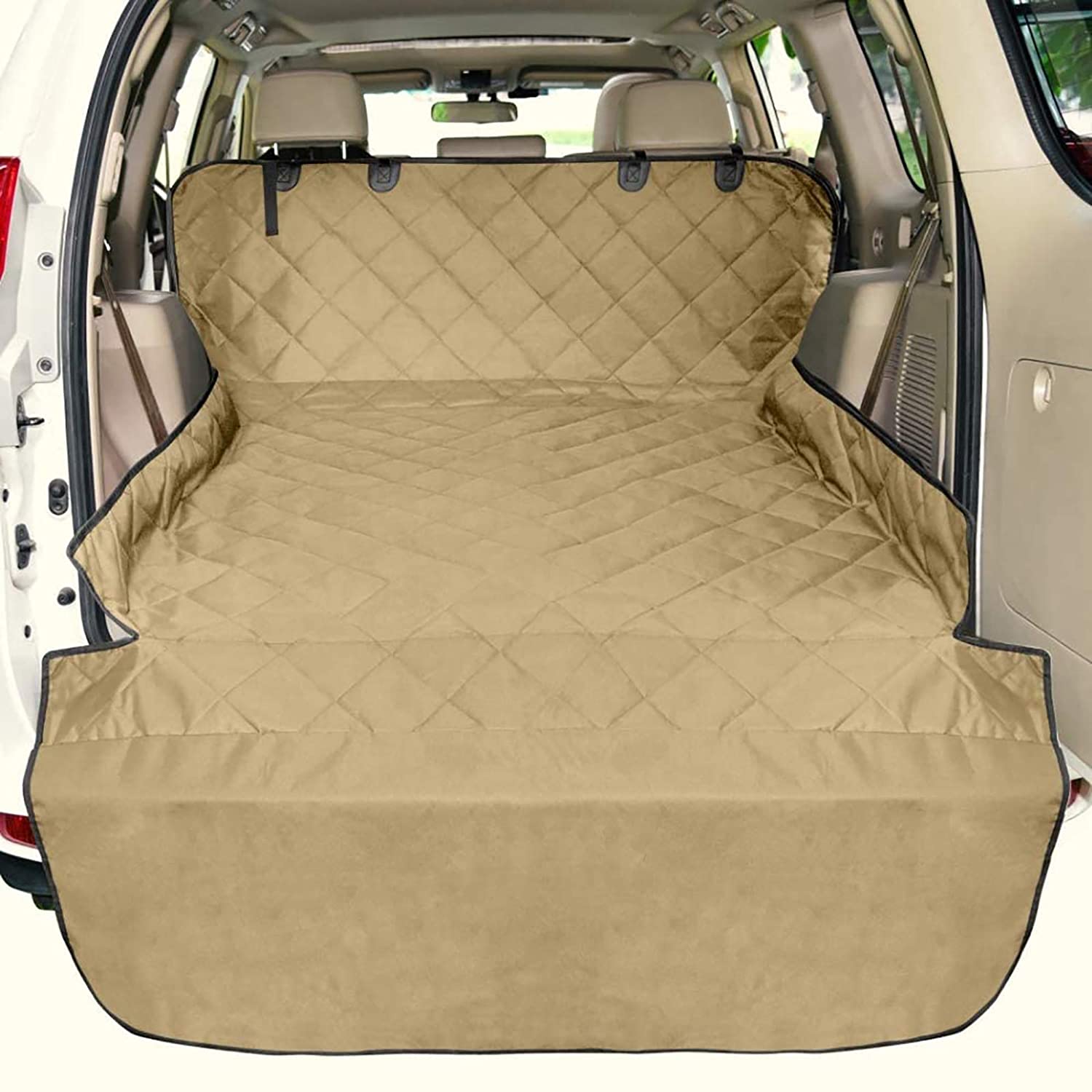 SUV Cargo Liner for Dogs, Water Resistant Pet Cargo Cover Dog Seat Cover Mat for SUVs Sedans