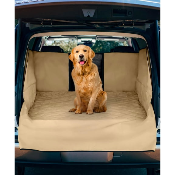 SUV Cargo Liner for Dogs - Water-Resistant Pet Trunk Cargo Cover Mat for SUVs and Sedans with Bumper Flap Protector, Trunk Cover, Non-Slip Liner, (35" X 40") Upgraded 2025