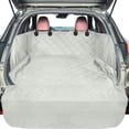 thumbnail image 1 of SUV Cargo Liner for Dogs - Waterproof Pet Cargo Liner with Side Flaps, Comfort Dog Cargo Cover with Bumper Flap, Scratchproof Non-Slip Large for Full-Size SUVs Vans, 55 x 93 Inch, Grey, 1 of 7