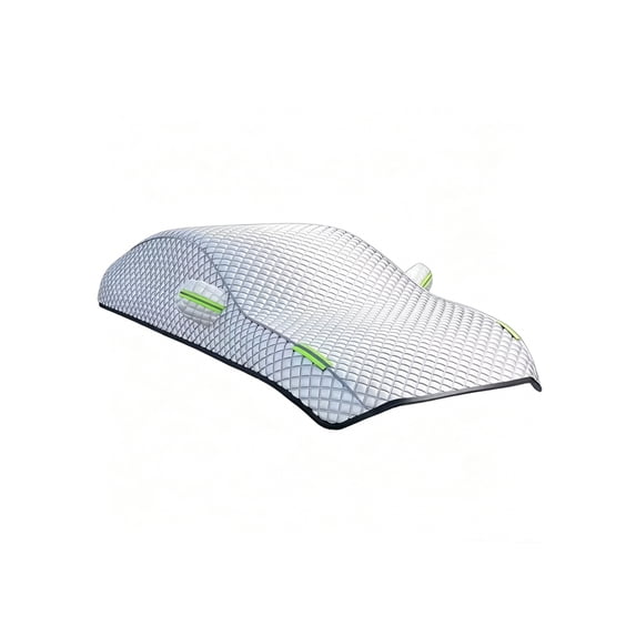 SUV Half Car Cover, Reflective Waterproof Sun Shade for Windshield Side Windows Roof Outdoor Parking Dust Rain UV Resistant